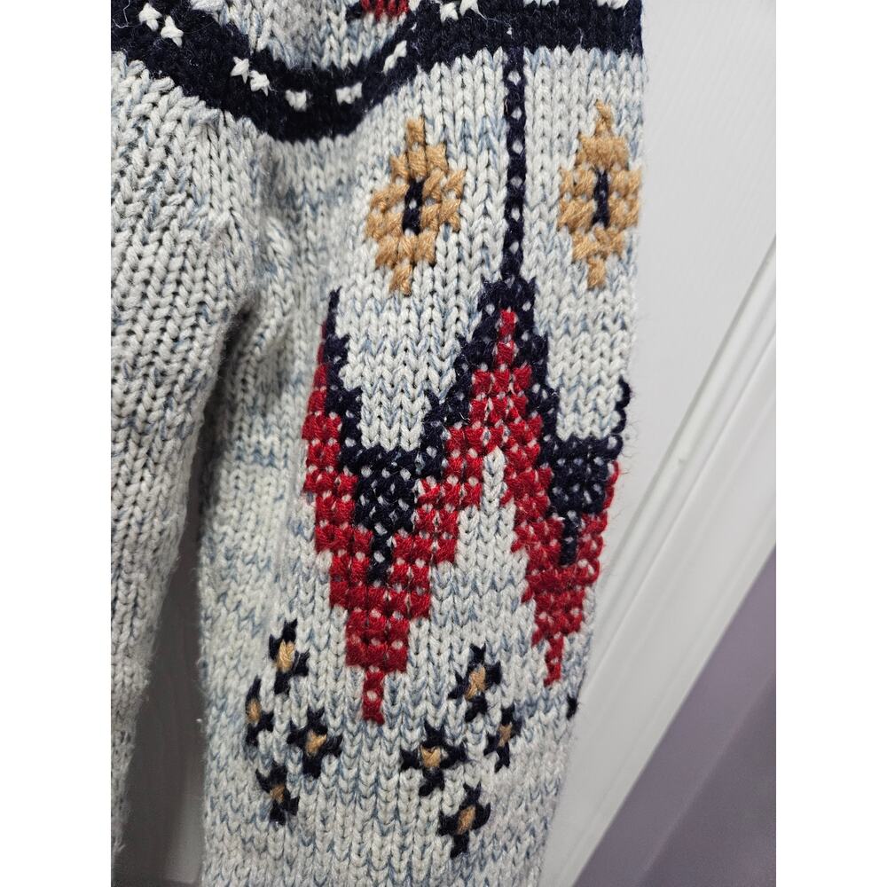 Vintage 90's Christopher Rand Acrylic Sweater Grandpa Grandpacore Size L - Picture 9 of 16